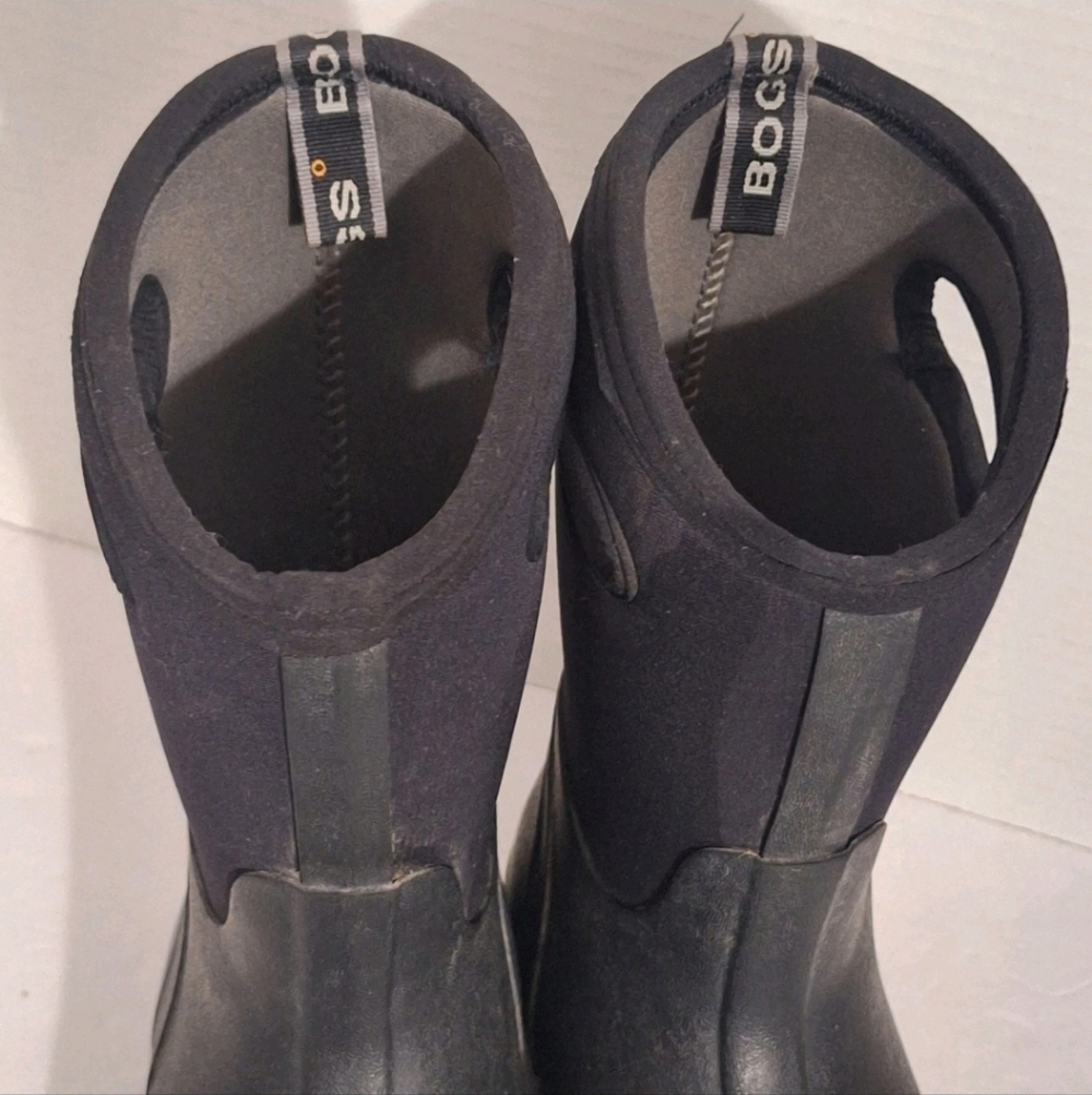 Bogs Bloom Solid Black Kids Insulated Waterproof Boots Size 5.5 No Tags **READ** - Picture 5 of 12